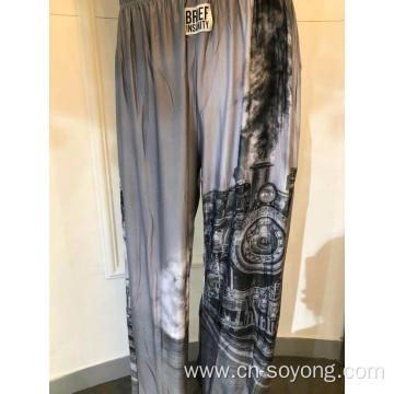 Men's Positioned Printed Lounge Bottom Pants